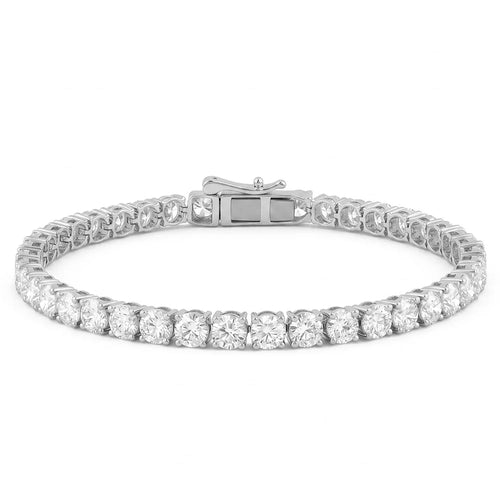 9.00ct 14K White Gold Diamond Bracelet 7