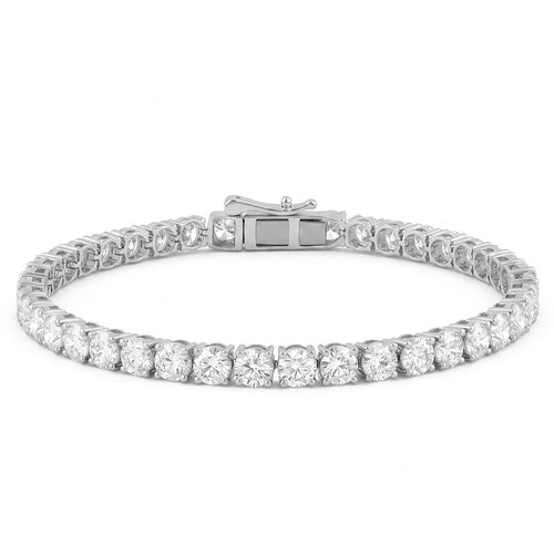10.50ct 14K Yellow Gold Diamond Bracelet 7