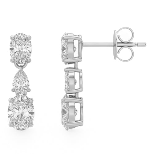 .69ct 14K White Gold Diamond Earrings