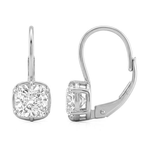 2.06ct 14K White Gold Diamond Earrings