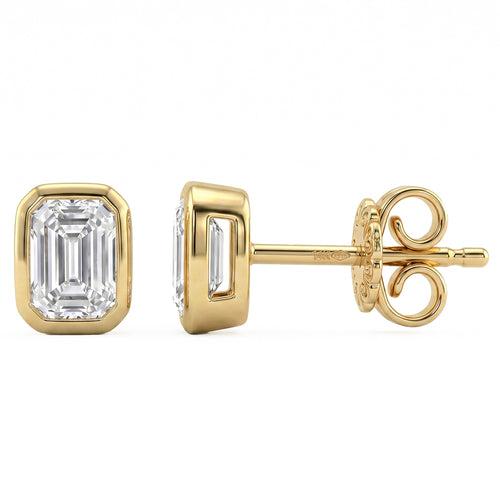 .20ct 14K Yellow Gold Diamond Earrings