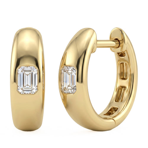 .20ct 14K Yellow Gold Diamond Earrings