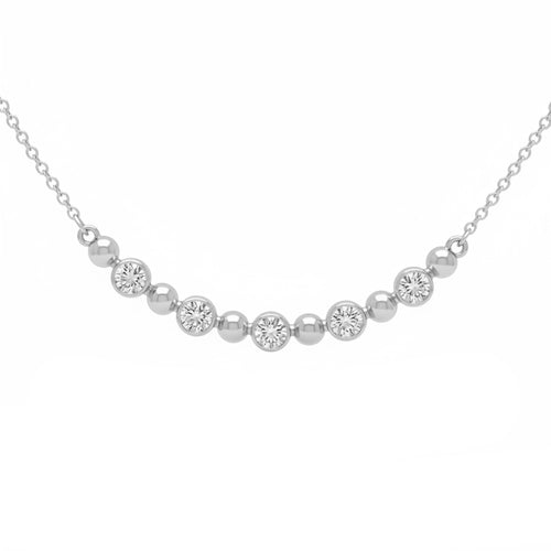 .33ct 14K White Gold Diamond Necklace 18