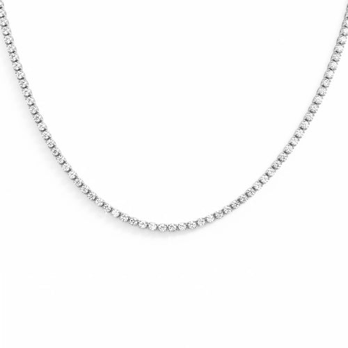 5.00ct 14K White Gold Diamond Necklace 17