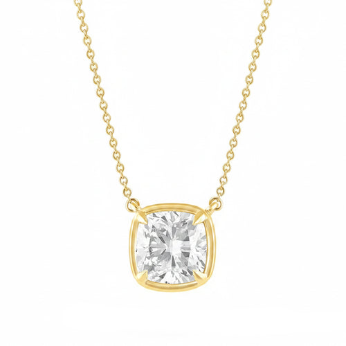 2.05ct 14K Yellow Gold Diamond Necklace 18