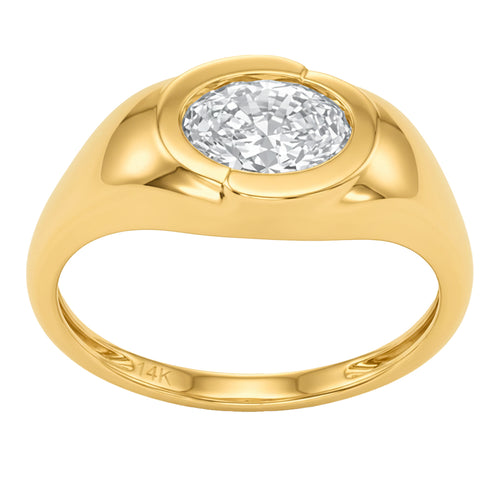 1.02ct 14K Yellow Gold Diamond Ring Size 6.5 alternate