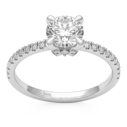 1.36ct 14K White Gold Diamond Ring Size 6.5 alternate