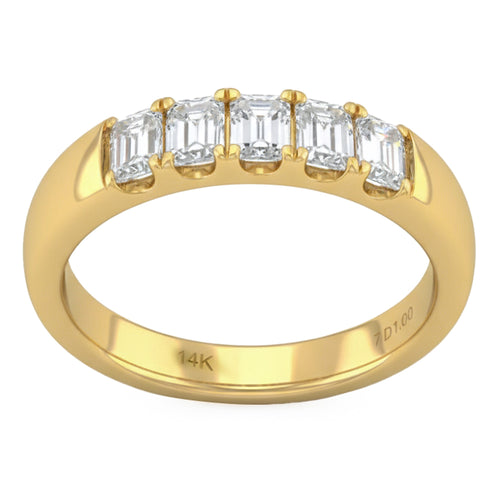 .99ct 14K Yellow Gold Diamond Ring Size 6.5 alternate