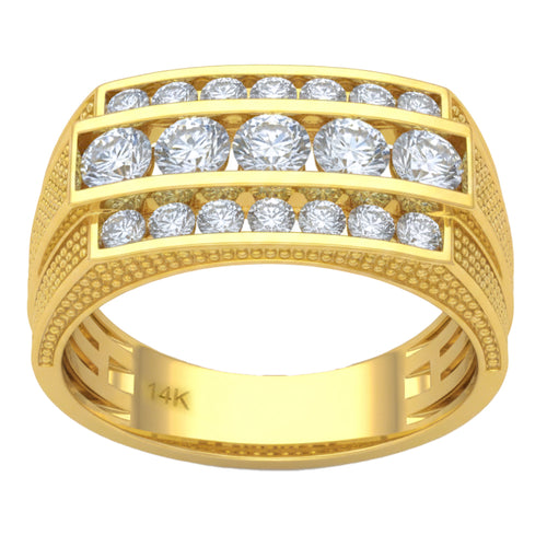 1.49ct 14K Yellow Gold Diamond Ring Size 6.5 alternate