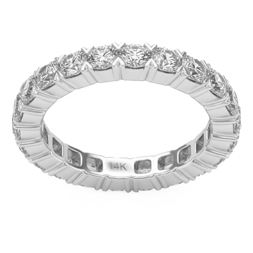 2.30ct 14K White Gold Diamond Ring Size 6.5