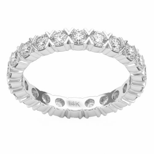 2.00ct 14K White Gold Diamond Ring Size 6.5 alternate