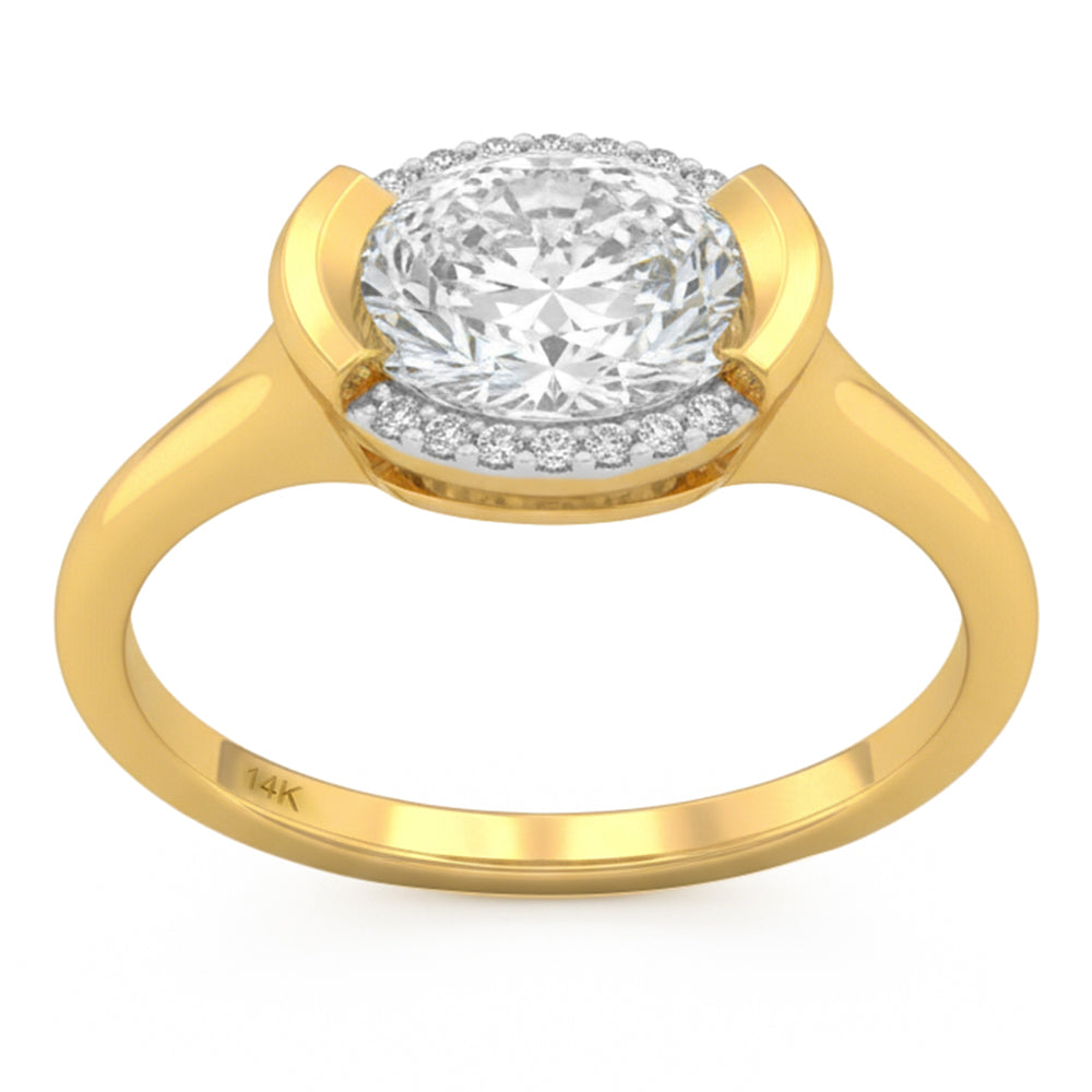 1.59ct 14K Yellow Gold Diamond Ring Size 6.5