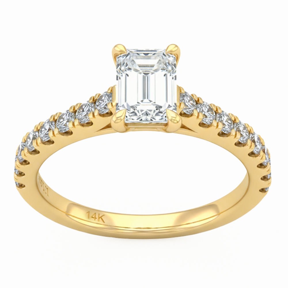 1.52ct 14K Yellow Gold Diamond Ring Size 6.5