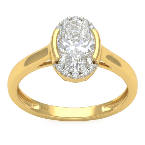 1.63ct 14K Yellow Gold Diamond Ring Size 6.5 alternate