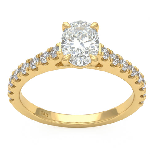 1.53ct 14K Yellow Gold Diamond Ring Size 6.5 alternate