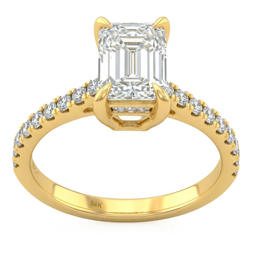 2.49ct 14K Yellow Gold Diamond Ring Size 6.5