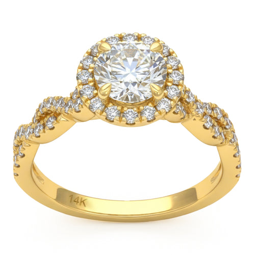 1.51ct 14K Yellow Gold Diamond Ring Size 6.5