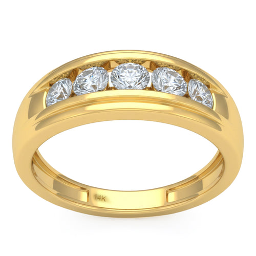 1.01ct 14K Yellow Gold Diamond Ring Size 6.5