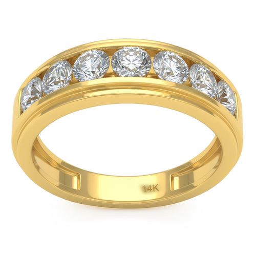 1.74ct 14K Yellow Gold Diamond Ring Size 6.5