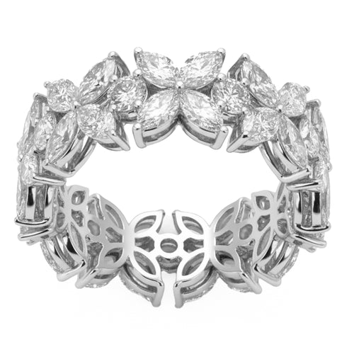 3.76ct 14K White Gold Diamond Ring Size 6.5 alternate