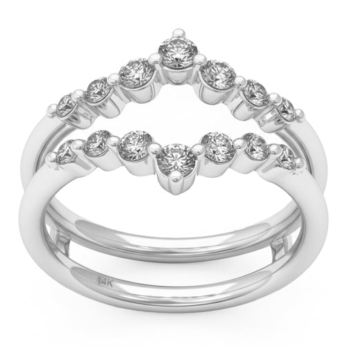 .48ct 14K White Gold Diamond Ring Size 6.5 alternate