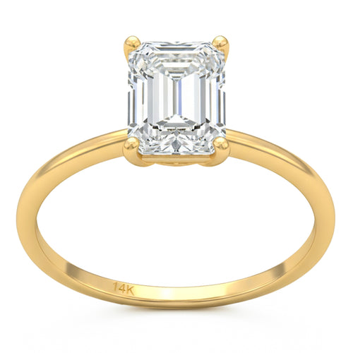 2.05ct 14K Yellow Gold Diamond Ring Size 6.5 alternate