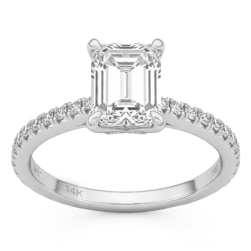 2.38ct 14K White Gold Diamond Ring Size 6.5