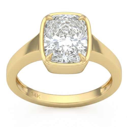3.03ct 14K Yellow Gold Diamond Ring Size 6.5