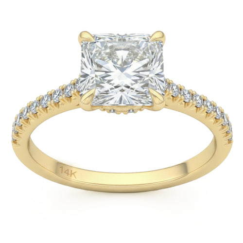 2.38ct 14K Yellow Gold Diamond Ring Size 6.5