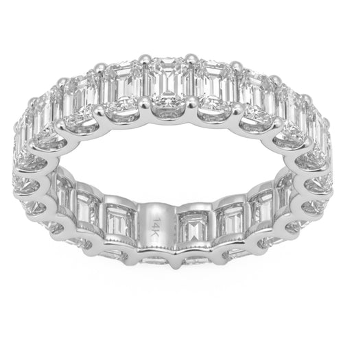 5.04ct 14K White Gold Diamond Ring Size 6.5