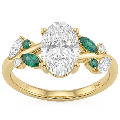 1.77ct 14K Yellow Gold Diamond Ring Size 6.5