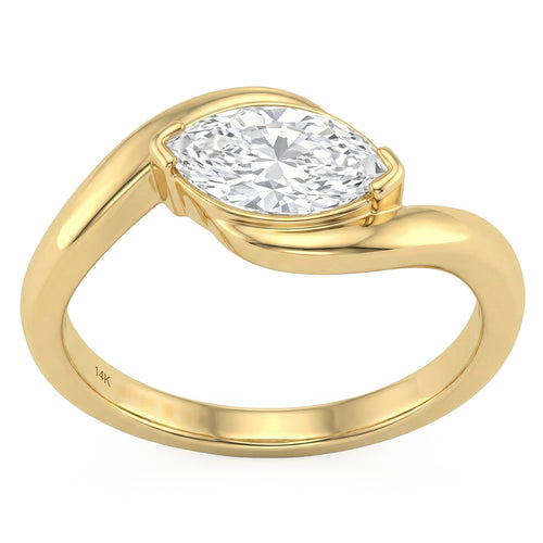 1.03ct 14K White Gold Diamond Ring Size 6.5