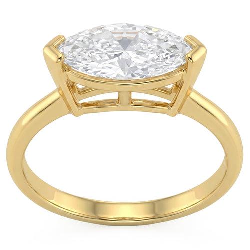 2.03ct 14K Yellow Gold Diamond Ring Size 6.5