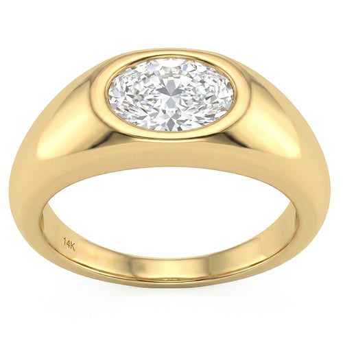 1.28ct 14K Yellow Gold Diamond Ring Size 6.5
