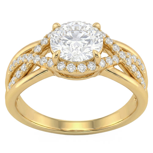 1.61ct 14K Yellow Gold Diamond Ring Size 6.5