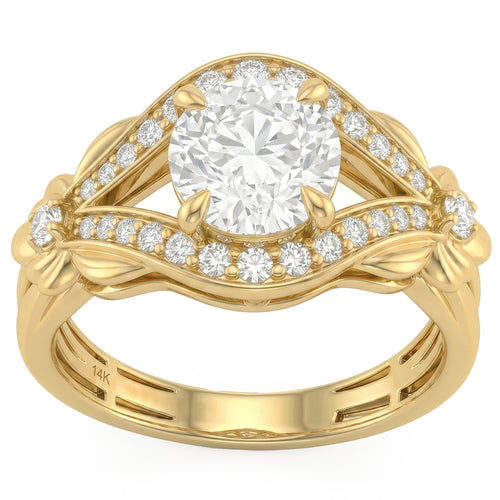 1.53ct 14K Yellow Gold Diamond Ring Size 6.5
