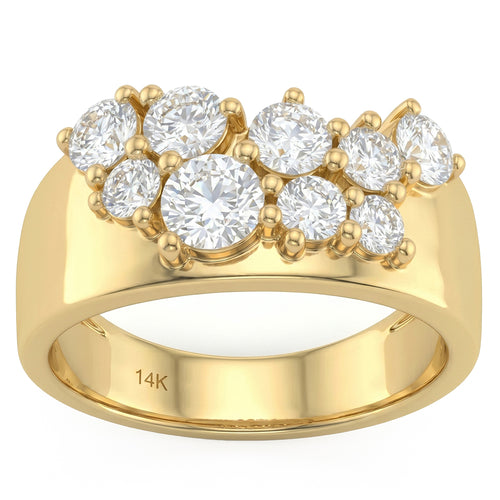 1.50ct 14K Yellow Gold Diamond Ring Size 6.5