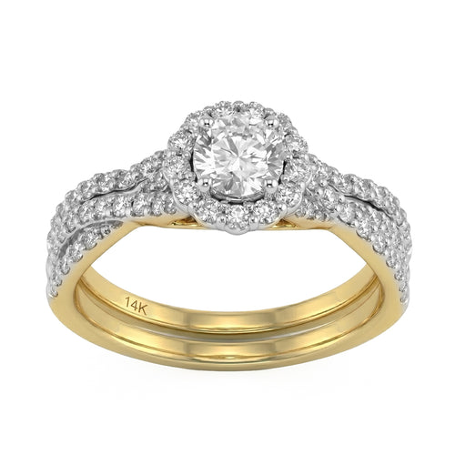 0.99ct 14K Yellow Gold Diamond Ring Size 6.5