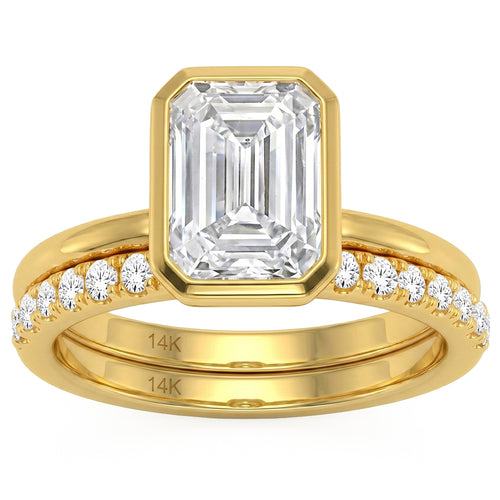 3.4ct 14K White Gold Diamond Ring Size 6.5