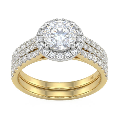 1.99ct 14K Yellow Gold Diamond Ring Size 6.5