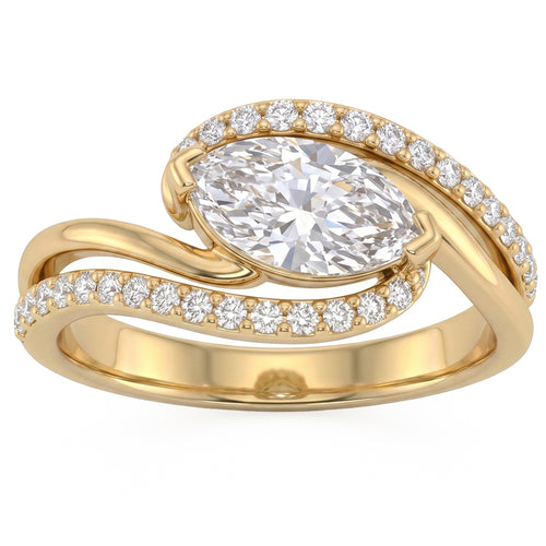 1.36ct 14K Yellow Gold Diamond Ring Size 6.5