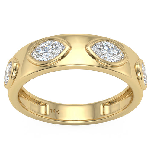 .72ct 14K Yellow Gold Diamond Ring Size 6.5