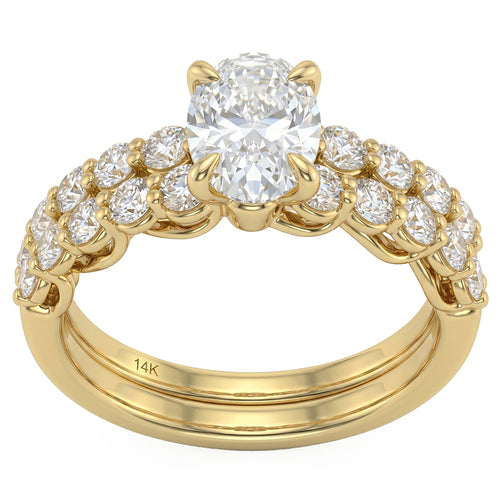 2.02ct 14K Yellow Gold Diamond Ring Size 6.5