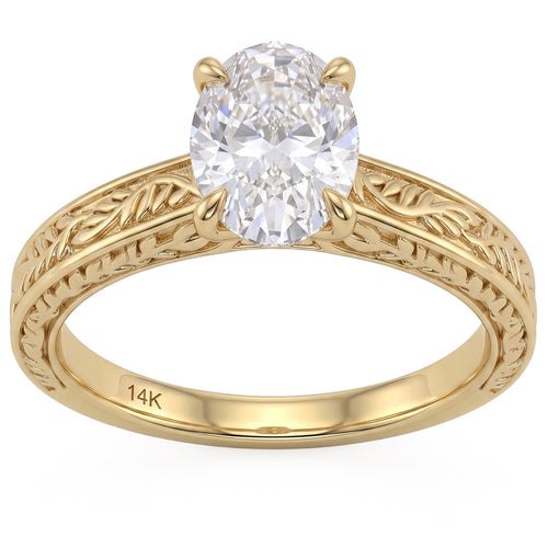 1.03ct 14K Yellow Gold Diamond Ring Size 6.5