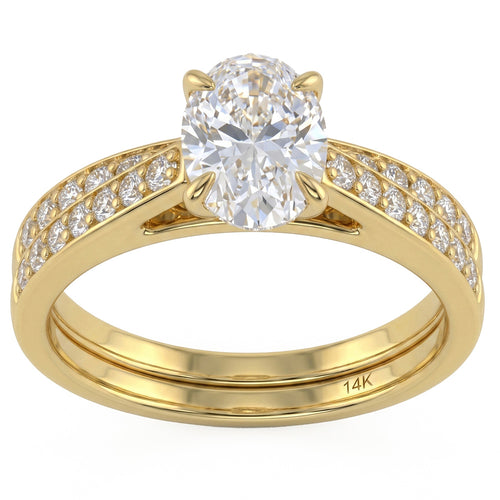1.77ct 14K Yellow Gold Diamond Ring Size 6.5