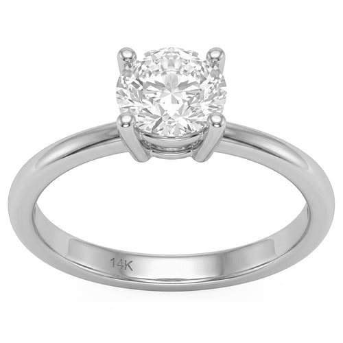 1.00ct 14K White Gold Diamond Ring Size 6.5
