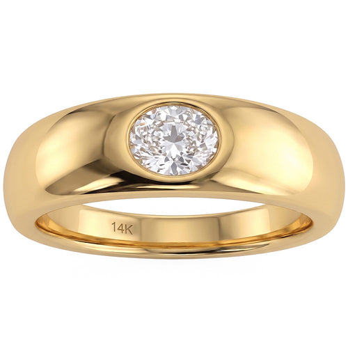 0.31ct 14K Yellow Gold Diamond Ring Size 6.5
