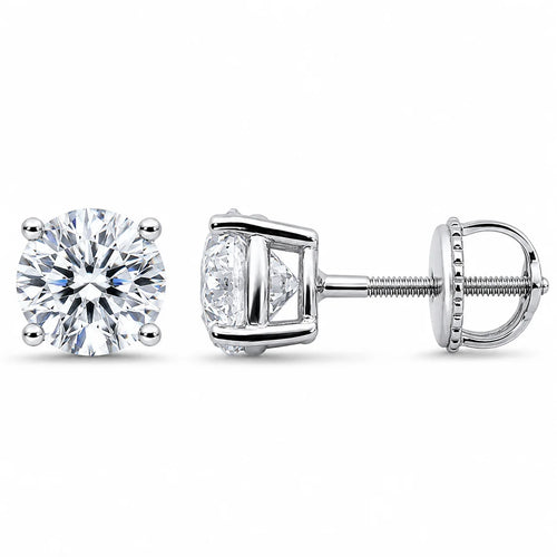 2.00ct 14K White Gold  Diamond Earrings