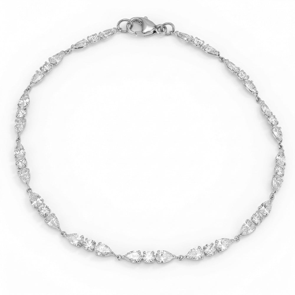 3.50ct 14K White Gold  Diamond Bracelet 7