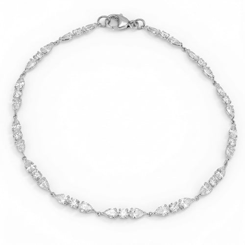 3.50ct 14K White Gold  Diamond Bracelet 7